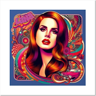 Lana Del Rey - Psychedelic Americana Posters and Art